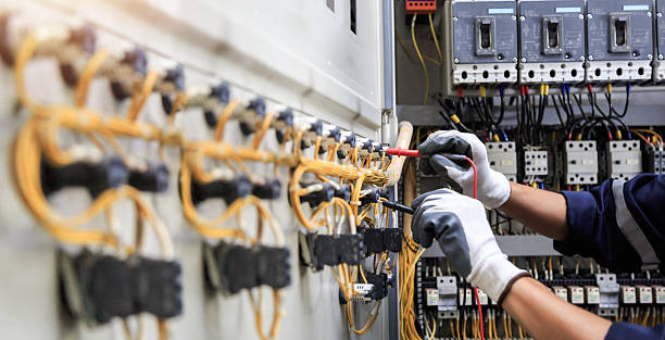 Professional Electrician technician working in Portage, IN